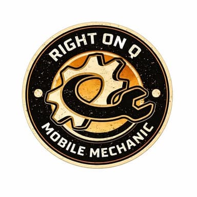 Right on Q Mobile Mechanic emblem